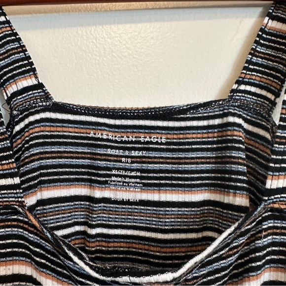 American Eagle Striped Tank Top - Picture 2 of 3